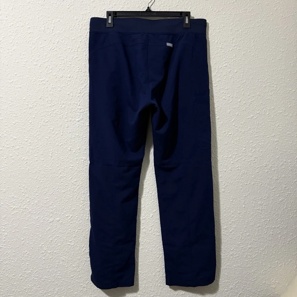 Figs Scrub Pants Mens L Cairo Navy Blue Technical Collection Tan Drawstring 1666